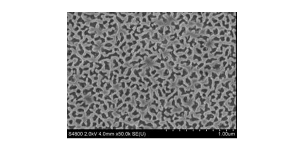 <p>Microscopic hole pattern on lens surface</p>