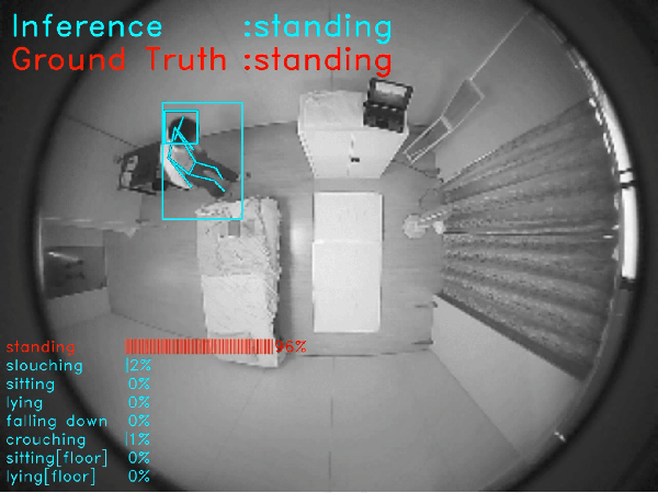 Overhead view-based behavior detection technology