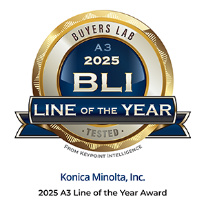 サムネイル：複合機bizhub 1iシリーズがキーポイントインテリジェンスよりA3 Line of the Year Awardを受賞