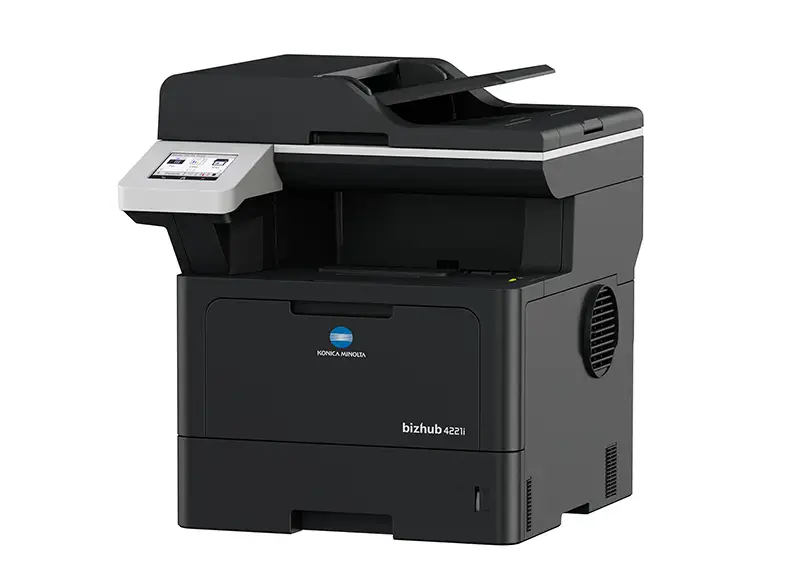 サムネイル：多彩な機能を小型ボディーに凝縮し、幅広い業種の業務効率化を支援  A4高速モノクロ機「bizhub 4221i」発売